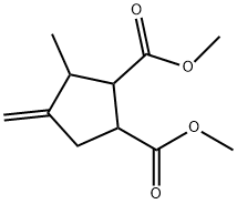 3-Methyl-4-methylene-1,2-cyclopentanedicarboxylic acid dimethyl ester 结构式