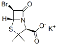 potassium [2S-(2alpha,5alpha,6alpha)]-6-bromo-3,3-dimethyl-7-oxo-4-thia-1-azabicyclo[3.2.0]heptane-2-carboxylate 结构式