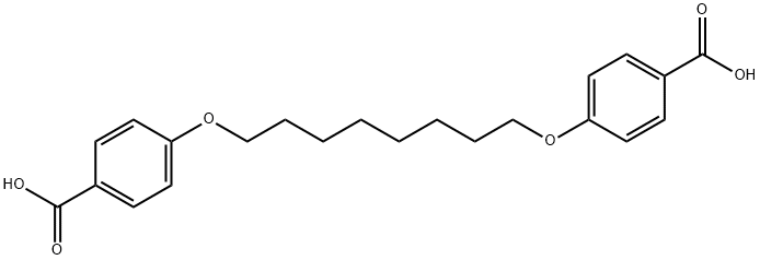 4,4'-Octanediyldioxydibenzoic acid 结构式