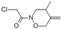 2H-1,2-Oxazine, 2-(chloroacetyl)tetrahydro-4-methyl-5-methylene- (9CI) 结构式