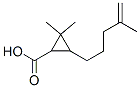 2,2-Dimethyl-3-(4-methyl-4-pentenyl)-1-cyclopropanecarboxylic acid 结构式