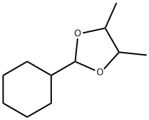 2-Cyclohexyl-4,5-dimethyl-1,3-dioxolane 结构式