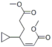 (Z)-4-Cyclopropyl-2-heptenedioic acid dimethyl ester 结构式