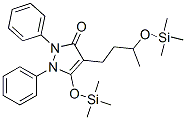 1,2-Diphenyl-5-[(trimethylsilyl)oxy]-4-[3-[(trimethylsilyl)oxy]butyl]-1H-pyrazol-3(2H)-one 结构式