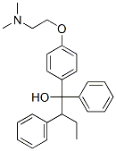 )-1,2-二苯基-1-[4-[2-(二甲基氨基)乙氧基]苯基]丁烷-1-醇 结构式