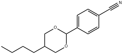 4-5-(丁基-1,3-二氧环己烷-2-基)苄腈 结构式