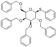 苯基2,3,4,6-四-O-苯甲基-1-硫代-Β-D-半乳糖皮蒽 结构式