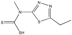 Carbamodithioic acid, (5-ethyl-1,3,4-thiadiazol-2-yl)methyl- (9CI) 结构式