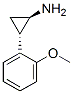 Cyclopropanamine, 2-(2-methoxyphenyl)-, trans-(+)- (9CI) 结构式