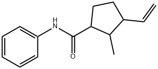 3-Ethenyl-2-methyl-N-phenylcyclopentanecarboxamide 结构式