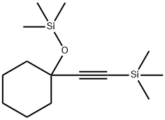 Silane, trimethyl[[1-[(trimethylsilyl)ethynyl]cyclohexyl]oxy]- 结构式