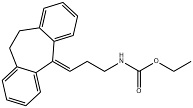 [3-(10,11-Dihydro-5H-dibenzo[a,d]cyclohepten-5-ylidene)propyl]carbamic acid ethyl ester 结构式