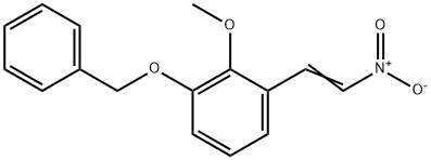 2-Methoxy-1-(2-nitroethenyl)-3-(phenylmethoxy)benzene 结构式