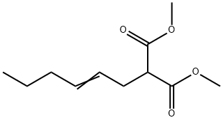 2-Hexenylmalonic acid dimethyl ester 结构式