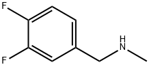 3,4-二氟-N-甲基苯甲胺 结构式