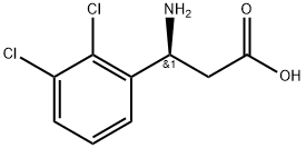 (S)-3-氨基-3-(2,3-二氯苯基)-丙酸 结构式