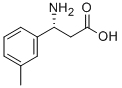 (R)-3-氨基-3-(3-甲基苯基)-丙酸 结构式