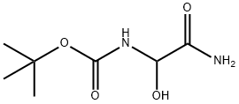 Carbamic acid, (2-amino-1-hydroxy-2-oxoethyl)-, 1,1-dimethylethyl ester (9CI) 结构式
