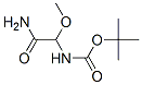 Carbamic acid, (2-amino-1-methoxy-2-oxoethyl)-, 1,1-dimethylethyl ester (9CI) 结构式