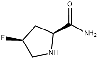 (2S,4S)-4-氟吡咯烷-2-甲酰胺 结构式