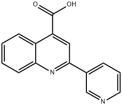 2-吡啶-3-基-喹啉-4-羧酸 结构式