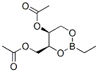 (4S,5S)-5-(Acetyloxy)-2-ethyl-1,3,2-dioxaborinane-4-methanol acetate 结构式