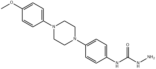 Hydrazine Carboxamide,N-{4-[4(4-methoxyphenyl)-1-pipezinyl]phenyl} 结构式