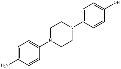 1-(4-氨基苯基)-4-(4-羟基苯基)哌嗪 结构式