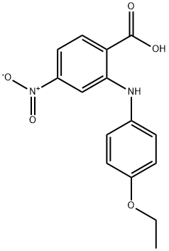2-[(4-乙氧苯基)氨基]-4-硝基-苯甲酸 结构式