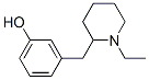 Phenol, 3-[(1-ethyl-2-piperidinyl)methyl]- (9CI) 结构式