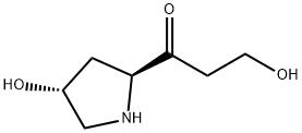 1-Propanone, 3-hydroxy-1-(4-hydroxy-2-pyrrolidinyl)-, (2S-trans)- (9CI) 结构式