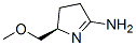 2H-Pyrrol-5-amine,3,4-dihydro-2-(methoxymethyl)-,(R)-(9CI) 结构式