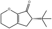 Cyclopenta[b]pyran-7(2H)-one, 6-(1,1-dimethylethyl)-3,4,5,6-tetrahydro-, (6S)- (9CI) 结构式