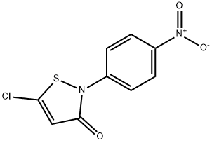 5-Chloro-2-(4-nitrophenyl)-3(2H)-isothiazolone 结构式