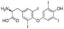 甲状腺素-13C6 结构式