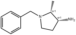 CIS-1-Benzyl-2-methyl-3-amino pyrrolidine 结构式