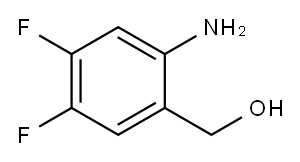(2-氨基-4,5-二氟苯基)甲醇 结构式