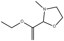 Oxazolidine, 2-(1-ethoxyethenyl)-3-methyl- (9CI) 结构式