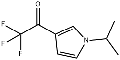 Ethanone, 2,2,2-trifluoro-1-[1-(1-methylethyl)-1H-pyrrol-3-yl]- (9CI) 结构式