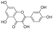 2-(3,4-dihydroxyphenyl)-3,5,7-trihydroxy-chromen-4-one 结构式