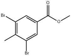 3,5-二溴-4-甲基苯甲酸甲酯 结构式