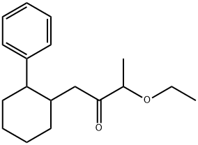 3-Ethoxy-1-(2-phenyl-cyclohexyl)-butan-2-one 结构式