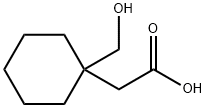 1-(Hydroxymethyl)cyclohexane-1-acetic acid 结构式