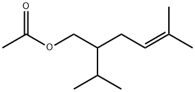 2-isopropyl-5-methylhex-4-enyl acetate 结构式