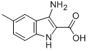 1H-Indole-2-carboxylicacid,3-amino-5-methyl-(9CI) 结构式