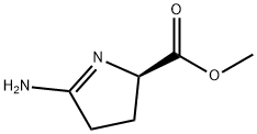 2H-Pyrrole-2-carboxylicacid,5-amino-3,4-dihydro-,methylester,(R)-(9CI) 结构式