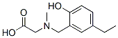 Glycine, N-[(5-ethyl-2-hydroxyphenyl)methyl]-N-methyl- (9CI) 结构式