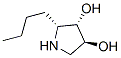 3,4-Pyrrolidinediol, 2-butyl-, (2R,3S,4S)- (9CI) 结构式