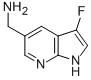 1H-Pyrrolo[2,3-b]pyridine-5-methanamine,3-fluoro-(9CI) 结构式