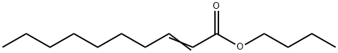 2-癸烯酸丁酯 结构式